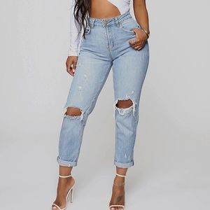 Fashion Nova Keepin Me Stressed Jeans